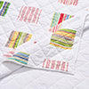 Greenland Home Fashions 100% Cotton Sailor Stripe Quilted Throw Blanket 50" x 60" White