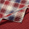 Greenland Home Fashions 100% Cotton Nicholas Plaid Reversible Quilt Set Blue