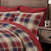 Greenland Home Fashions 100% Cotton Nicholas Plaid Reversible Pillow Sham Blue