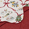Greenland Home Fashions 100% Cotton 12 Days of Christmas Quilt Set Multicolor