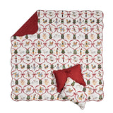 Greenland Home Fashions 100% Cotton 12 Days of Christmas Quilt Set Multicolor