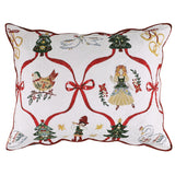 Greenland Home Fashions 100% Cotton 12 Days of Christmas Pillow Sham Multicolor