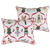 Greenland Home Fashions 100% Cotton 12 Days of Christmas Pillow Sham Multicolor