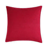 Greenland Home Fashions 100% Cotton Holiday Snowflake Decorative Pillow 18" x 18" Red