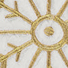 Greenland Home Fashions 100% Holiday Snowflake Decorative Pillow 18" Diameter White