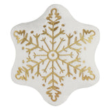 Greenland Home Fashions 100% Holiday Snowflake Decorative Pillow 18" Diameter White