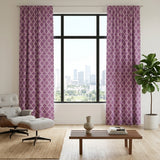 Greenland Home Fashions 100% Cotton Theorum Light Filtering Window Curtain Panel Pair 42" x 84" Orchid