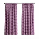 Greenland Home Fashions 100% Cotton Theorum Light Filtering Window Curtain Panel Pair 42" x 84" Orchid