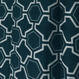 Greenland Home Fashions 100% Cotton Theorum Light Filtering Window Curtain Panel Pair 42" x 84" Teal
