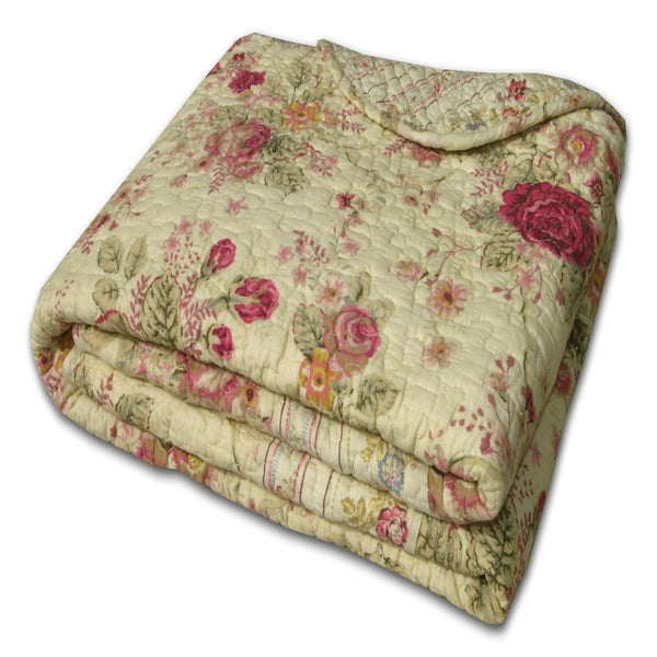 Greenland Home Fashion Antique Rose Accessory Throw Blanket - Multi 50x60