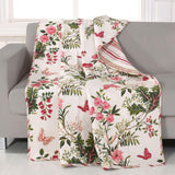 Greenland Home Fashion Butterflies Accessory Throw Blanket - Multi 50x60"