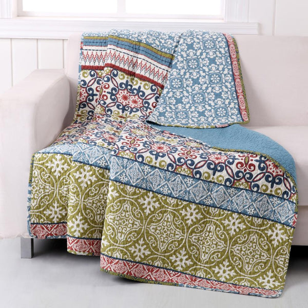 Greenland Home Fashion Shangri - La Throw Blanket - Multi 50x60