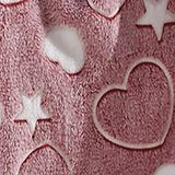 My Heart Star Micro Plush All Season Throw 50" X 60" Multicolor by Plazatex