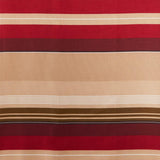 Saturday Knight Ltd Madison Stripe Colorful Woven Basketweave Bath Shower Curtain - 72x72", Red