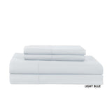 Hotel Concepts 500 Thread Count Sateen Sheet - 4 Piece Set - Lite Blue