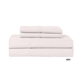 Hotel Concepts 500 Thread Count Sateen Sheet - 4 Piece Set - Ash