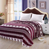 Heartfelt Valentine Micro Plush Blanket Burgundy - Queen 86 x 86