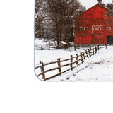 Shavel 100% Polyester Luxury High Pile Oversized Red Barn One Size Luxury Throw 60x80 Multi