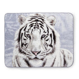 Shavel Hi Pile High Quality Luxurious And Incredibly Soft Warm Snuggly Throw Jumbo 60x80" - White Tiger