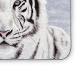 Shavel Hi Pile High Quality Luxurious And Incredibly Soft Warm Snuggly Throw Jumbo 60x80" - White Tiger