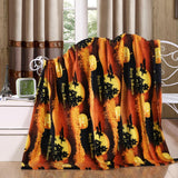 Plazatex MicroPlush Halloween Printed Holiday Throw Blanket - 50x60", Multi