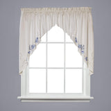 Saturday Knight Ltd Seabreeze Linen Textured Window Swag - 57x36