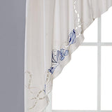 Saturday Knight Ltd Seabreeze Linen Textured Window Swag - 57x36"
