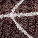 Knightsbridge Luxurious 6 Pieces Yarn Dyed Jacquard All Season Towel Set Coffee