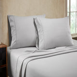 Knightsbridge 1000 Thread Count Herringbone Sateen Sheet Set - Silver