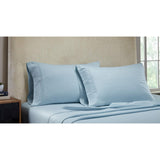 Knightsbridge 1000 Thread Count Herringbone Sateen Sheet Set - Light Blue