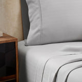 Knightsbridge 1000 Thread Count Herringbone Sateen Sheet Set - Silver