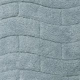 Knightsbridge Stylish And Comfortable All Season Traditional New Tile Design Cotton Bath Rug 20" X 30" Light Blue