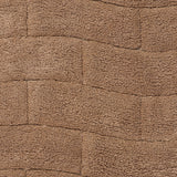 Knightsbridge Stylish And Comfortable All Season Traditional New Tile Design Cotton Bath Rug 20" X 30" Natural