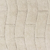 Knightsbridge Stylish And Comfortable All Season Traditional New Tile Design Bath Rug 21" X 34" Ivory