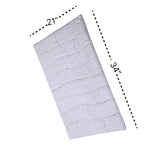 Knightsbridge Stylish And Comfortable All Season Traditional New Tile Design Bath Rug 21" X 34" White