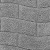 Knightsbridge Stylish And Comfortable All Season Traditional New Tile Design Cotton Bath Rug 24" X 40" Silver