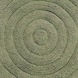 Knightsbridge Stylish And Comfortable All Season Traditional Echo Design 2 PC Cotton Bath Rug Set 17"X24" & 21"X34" Sage