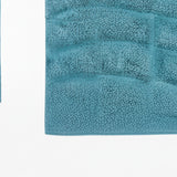 Knightsbridge 2-Piece Cotton Tile Design Bath Rug Set 17"x24" & 21"x34" Aqua