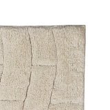 Knightsbridge 2Pc Luxury Cotton Tile Design Bath Rug Set 17"x24" & 21"x34" Ivory