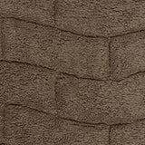 Knightsbridge Stylish Comfortable Traditional New Tile Design 2 PC Cotton Bath Rug Set 17" X 24" & 21" X 34" Stone