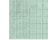 Knightsbridge Stylish And Comfortable All Season Traditional Summer Tile Design 2 PC Cotton Bath Rug Set 17"X24" & 21"X34" Sage