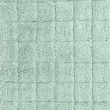 Knightsbridge Stylish And Comfortable All Season Traditional Summer Tile Design 2 PC Cotton Bath Rug Set 17"X24" & 21"X34" Sage