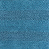Knightsbridge 2PC Reversible Cotton Bath Rug Set Wide-Cut Design 17"x24" & 21"x34" Aqua