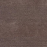 Knightsbridge 2PC Reversible Cotton Bath Rug Set Wide-Cut Design 17"x24" & 21"x34" Stone