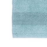 Knightsbridge 2-Piece 100% Cotton Wide Cut Bath Rug Set 20"x30" & 24"x40" Light Blue