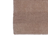 Knightsbridge Stylish Comfortable Traditional Wide Cut Design 2 PC Cotton Bath Rug Set 20" X 30" & 24" X 40" Natural
