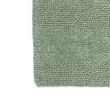 Knightsbridge Stylish Comfortable Traditional Wide Cut Design 2 PC Cotton Bath Rug Set 20" X 30" & 24" X 40" Sage