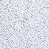 Knightsbridge Chenille Shaggy 220 GSF Non Skid Back Bath Rug Set - 2- Piece - 17x24 and 21x34", White