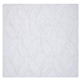 Knightsbridge Arch Bath Rug Cotton Non Skid Back - White