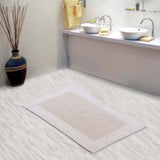 Knightsbridge Bella Napoli 220 GSF Reversible Bath Rug 17 x 24 - Ivory